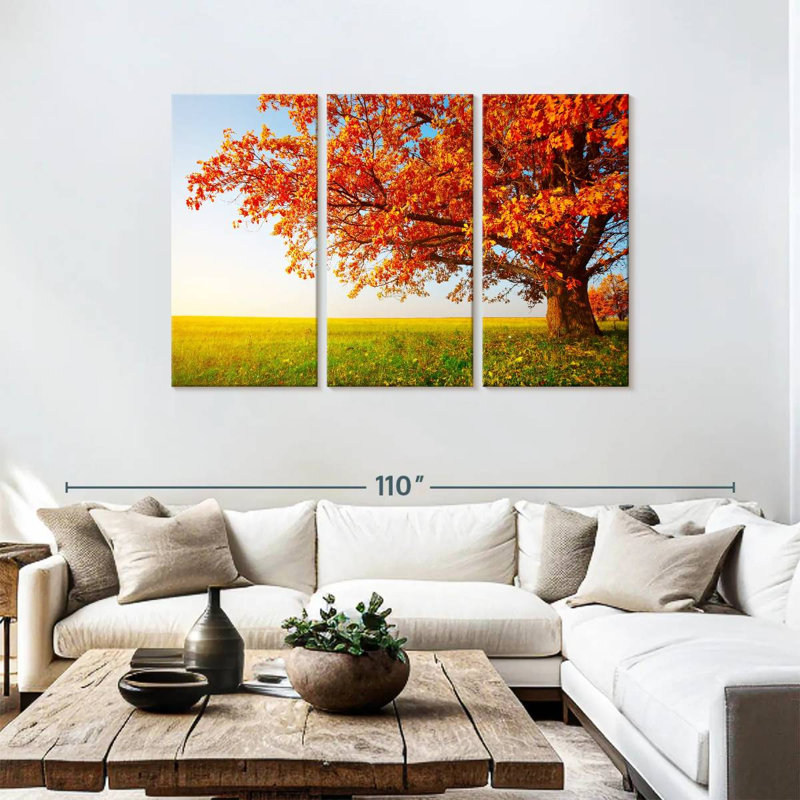 Harnek Autumn Oak Tree, 48" H x 74" W