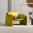 Modern Minimalist M-Shaped Crab Chair - Bright Yellow Tech-Fabric Single Sofa Chair, Italian Light Luxury Living Room Lounge Chair-1430623235