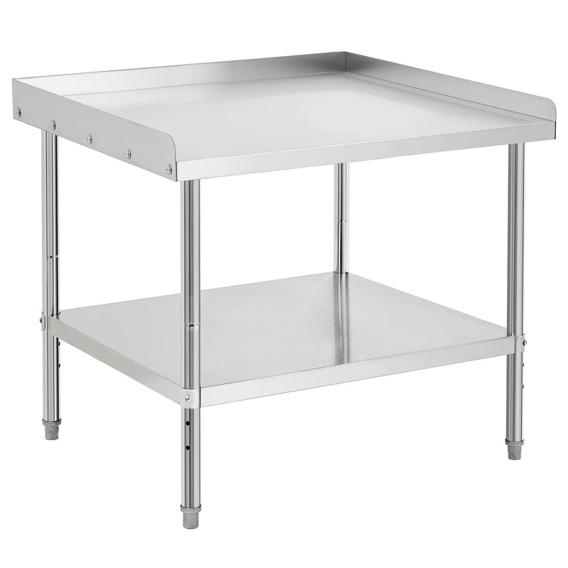 Table de support en acier inoxydable à 2 niveaux certifiée NSF