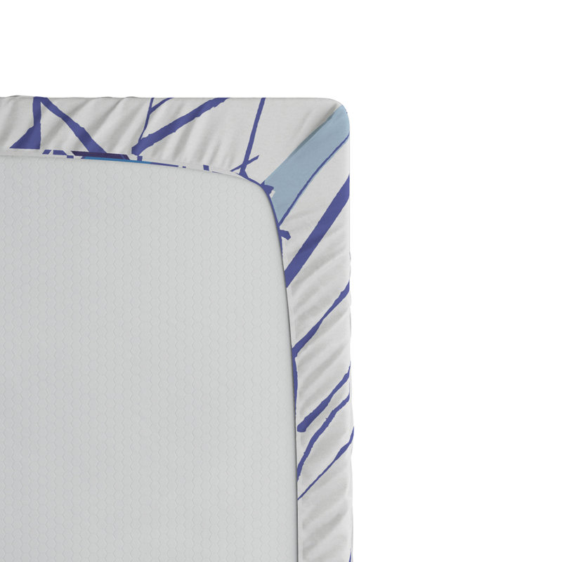 Microfiber Geometric Fitted Sheet, Full Fitted Sheet