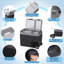 Réfrigérateur de voiture 61QT (58L) à deux zones, congélateur à compresseur portatif, refroidisseur électrique avec contrôle de température de 4 ° F à 68 ° F, réfrigérateur portable 12 / 24V avec affichage LCD