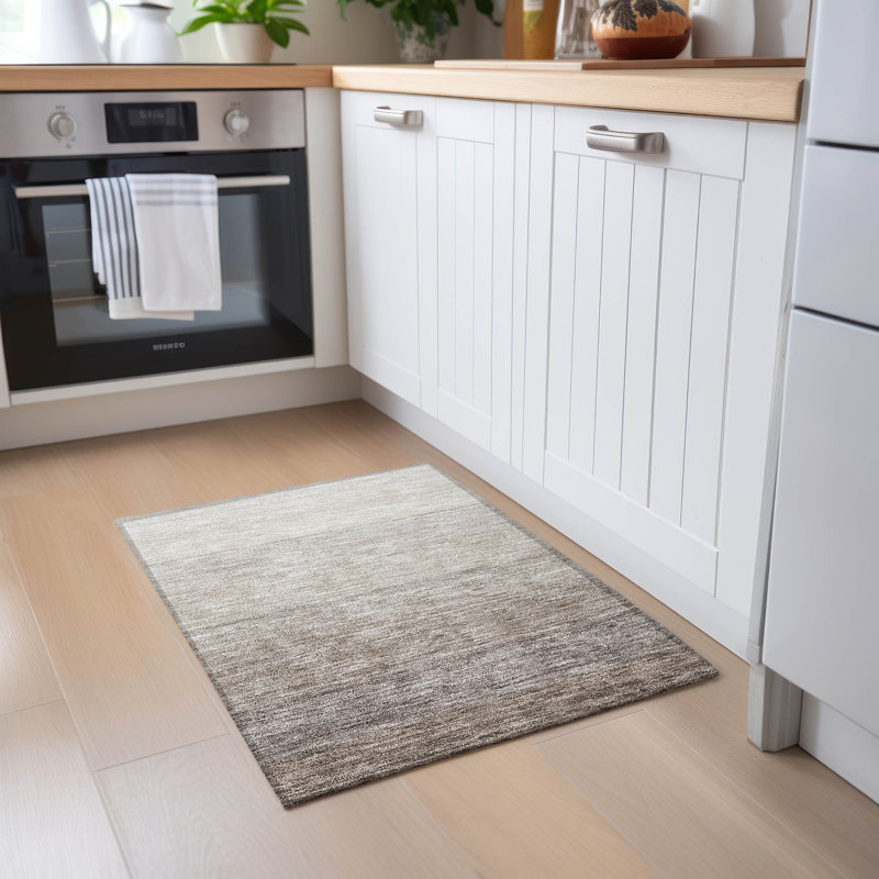 Tapis de cuisine intérieur / extérieur lavable à la machine, Rectangle 1 pi 8 po x 2 pi 6 po
