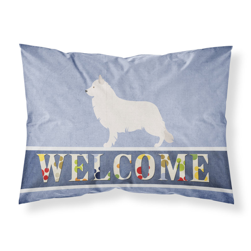 Taie d’oreiller welcome, Berger blanc suisse