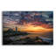 Art mural en verre Highland Dunes «Spring Dawn Portland Head Light» par Rick Berk-1762623480