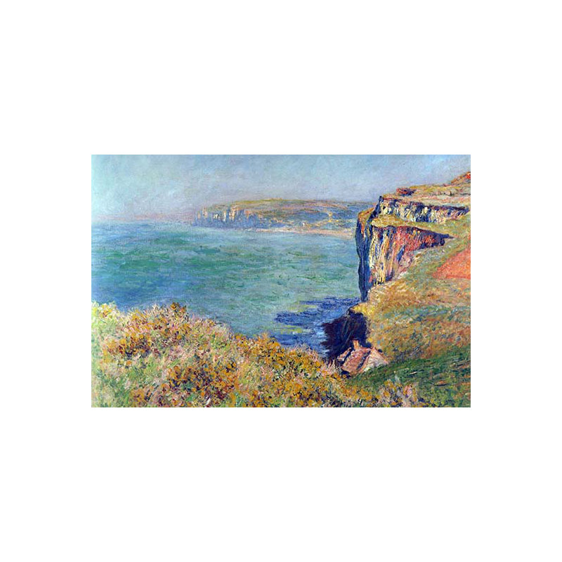 Falaises à Varengeville par Claude Monet - reproduction imprimée, 24 po x 36 po