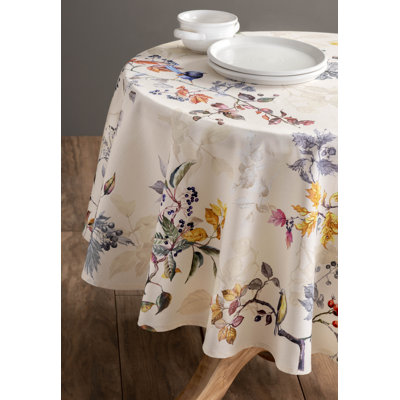 100% Cotton Round Christmas Tablecloth