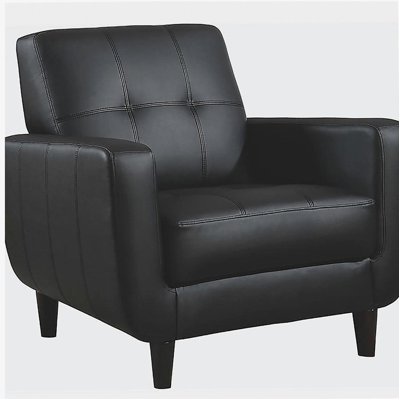 Fauteuil d'appoint à rail noir