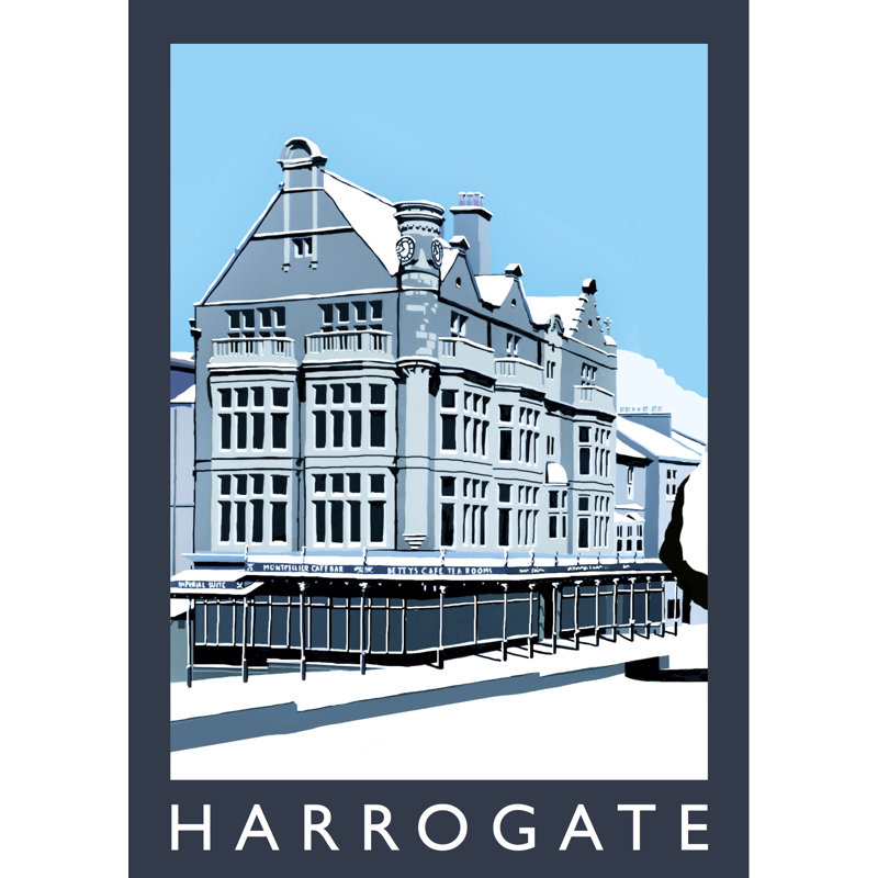 Harrogate in Snow 1 Piece Wall Art, 40 cm H x 30 cm W x 1 cm D, No Frame