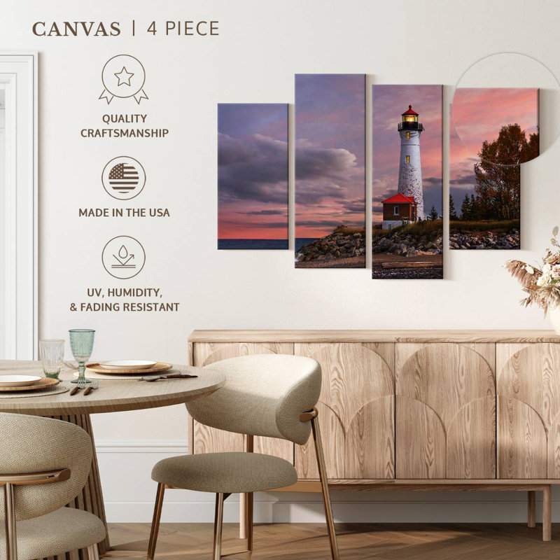 Aletra Crisp Point Lighthouse, 48'' H x 75'' W