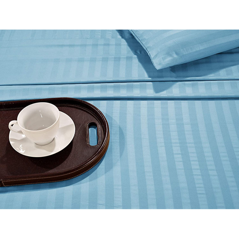 Microfiber Sheet Set, Full Sheet Set + Fitted Sheet + 4 Pillowcases, Aqua