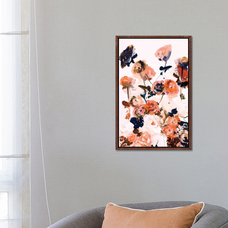 Internal 1 Piece Painting on Canvas, 66.04 cm H x 45.72 cm W, Classic Brown Wood Framed Canvas