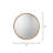 Refined Iron Round Mirror-84684135