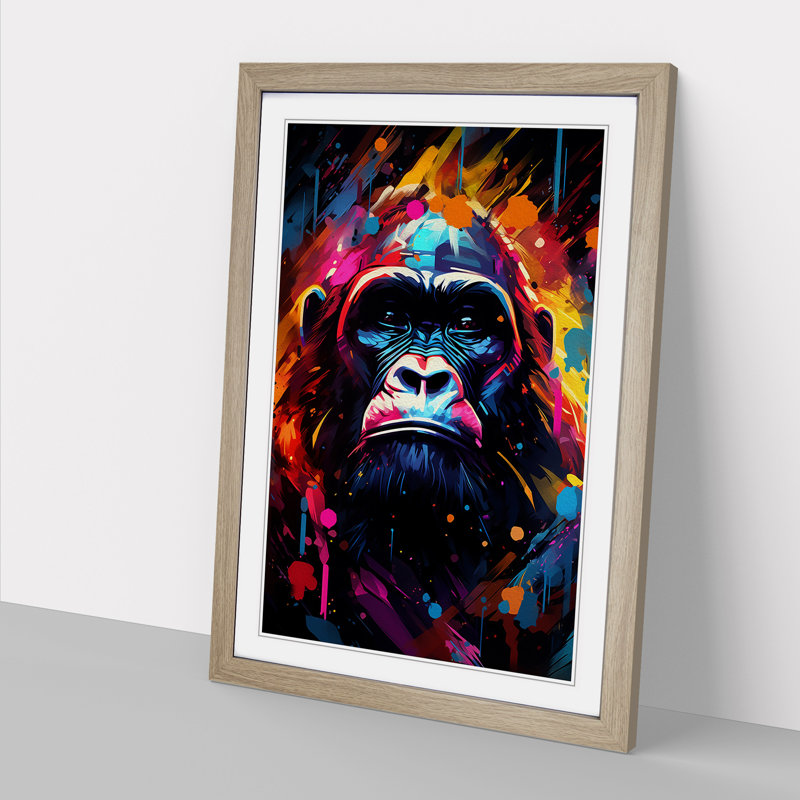 Gorilla Futurism - Framed Print