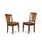 7 Piece Dining Table Set Consist of a Rectangle Dinner Table with Butterfly Leaf and 6 Linen Fabric Dining Room Chairs, Saddle Brown-486789077