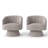 Murrow Velvet Swivel Barrel Chair(Set of 2)-522259635