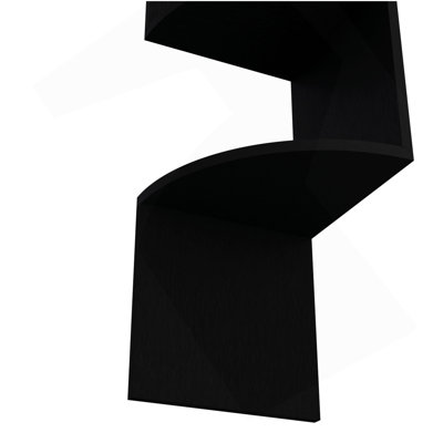 Tablette d'angle Rosset, conception murale moderne avec plusieurs tablettes
