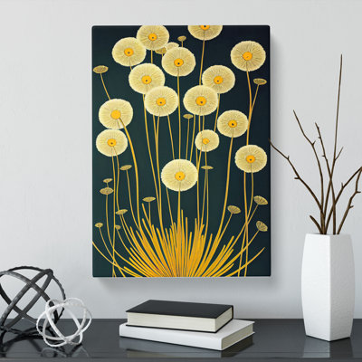 Dandelion Deco Style - Wrapped Canvas