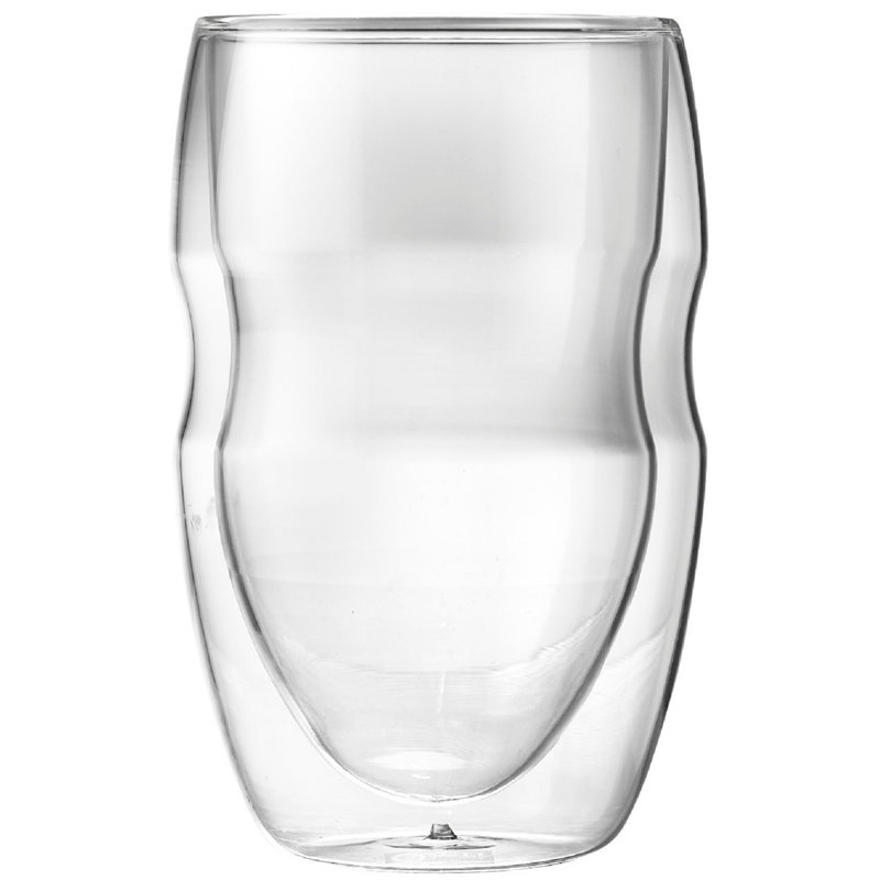 Serafino Glass Coffee Mug, 2, 12 fl.oz.