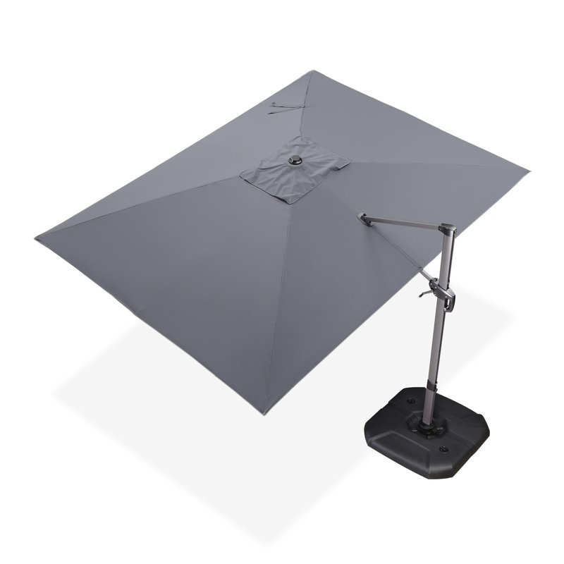 274cm X 335cm Rectangular Cantilever Parasol, Grey