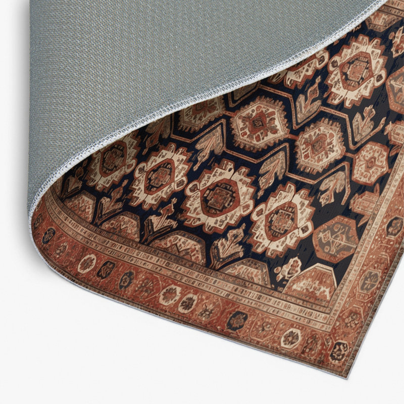 Tapis d'intérieur et d'extérieur brun Persian, Rectangulaire 2 pi x 3 pi