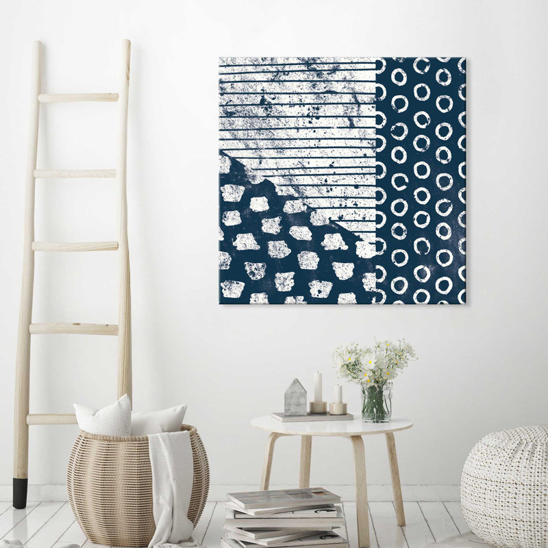 «Mark Make Tile IV», reproduction de peinture acrylique, H 36 po x l 36 po x P 1,5 po, Toile tendue