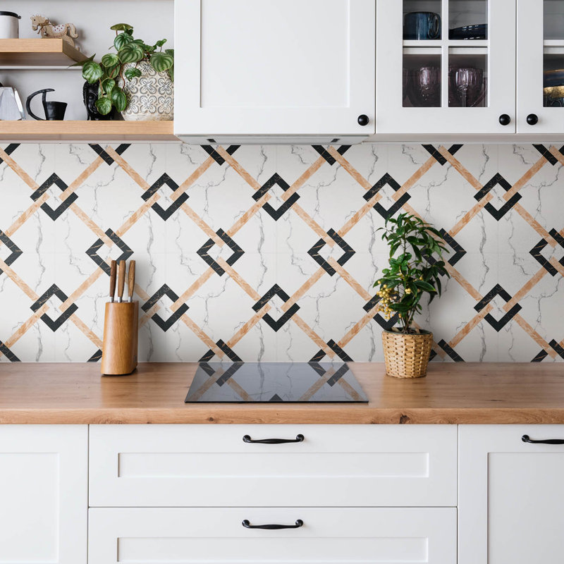 Ascenza 30x30 cm Pvc Mosaic Sheet in White