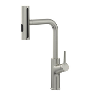 30" Kitchen Sink With Pull-Out Faucet, Soap Dispenser, And Installation Clips - 16 Gauge T304 Stainless Steel Single Bowl 30-Inch Drop-In Bottom Grid Topmount Basin 41 Multi Faucet 360 Swivel