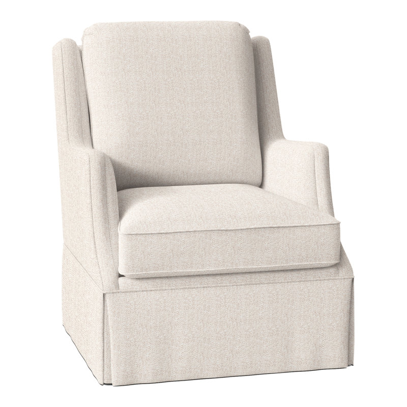 Fauteuil à oreilles pivotant l 31,5 po Savannah, Perigold craie douce au toucher