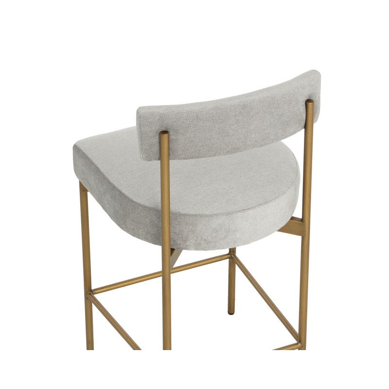 Seneca Upholstered Stool with Metal Frame