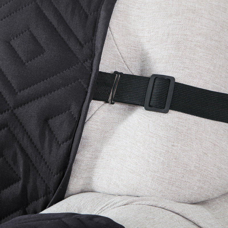 Reversible Waterproof Sofa Cover – Quilted Anti-Slip Couch Protector with Adjustable Strap, 179cm H x 280cm W - (3 Seater)