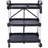 3 Layers Folding Collapsible Service Cart Pack-N-Roll Folding Collapsible Service Cart, Black, 50 Lb. Load Capacity per Shelf