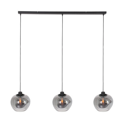 Ellwood 3 - Light Black Crystal Pendant