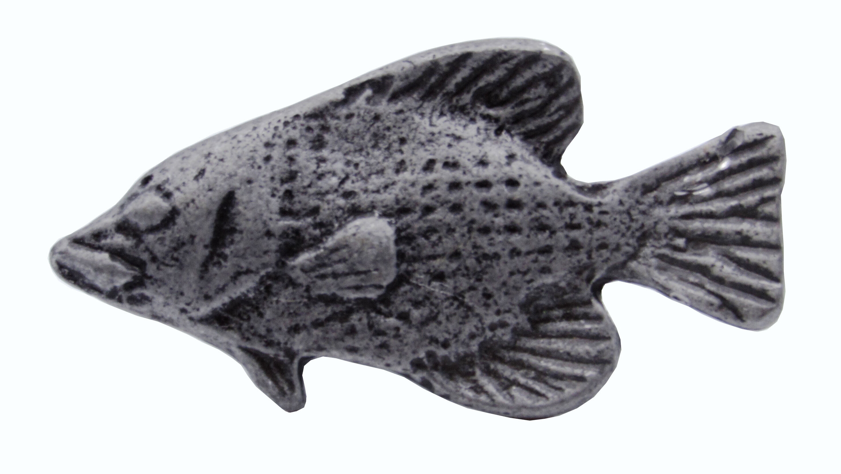 Buck Snort Lodge ~ Fish ~ Fish Matte Black Cabinet Knob, Price