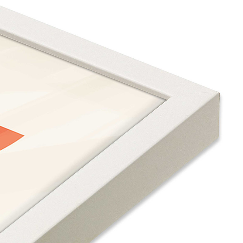 Bauhaus Pop Geometry Print, Opaque White, 21" H x 17" W