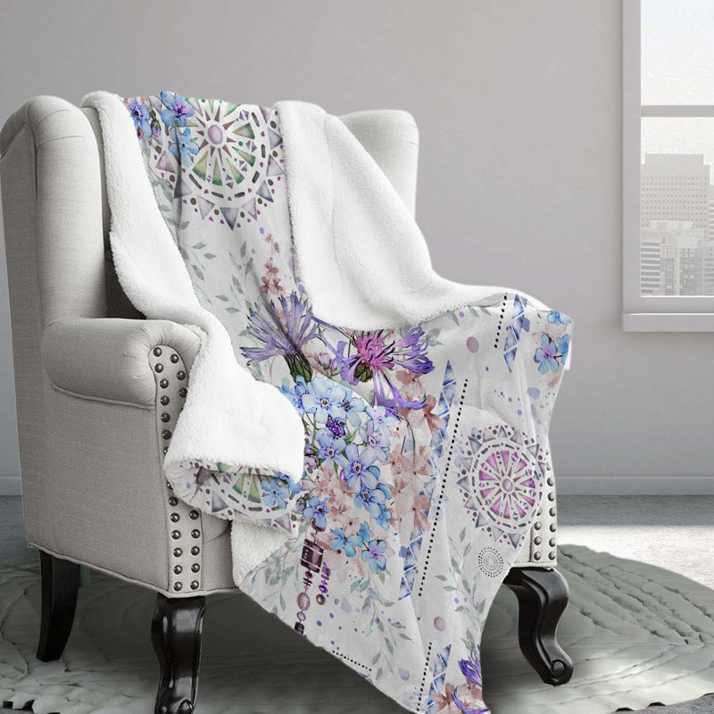 Blue Dream Flannel Comforter Set, Daybed Comforter