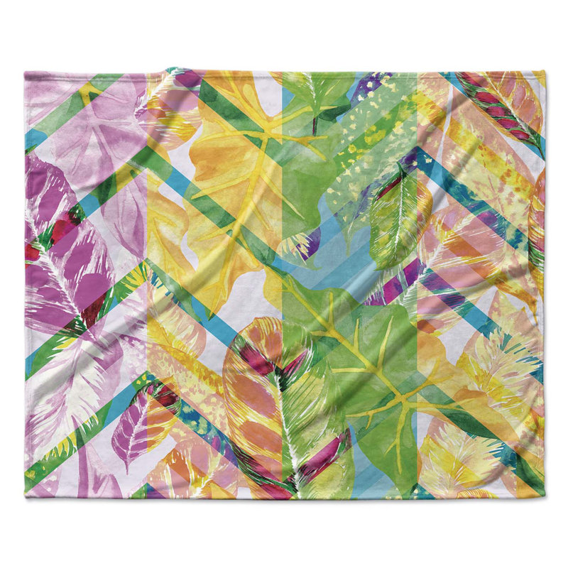 Colored Leaves Polyester Comforter, Twin Comforter + 1 Standard Pillowcase