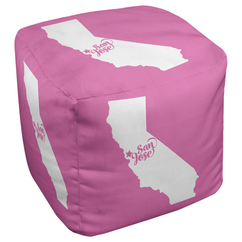 Repose-pieds cube en californie san jose, Rose