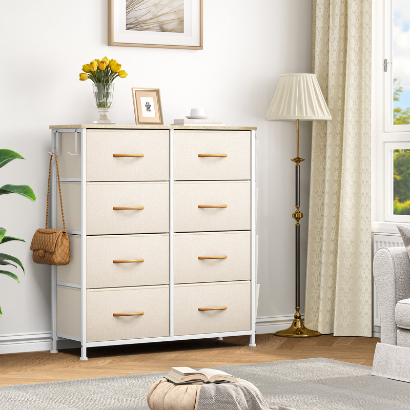 Arnaz 8 - Drawer Chest of Drawers, Beige
