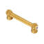 Caché double 3 inches c.c. pull with flared foot with 2 rivoli Swarovski Clear Crystals in Satin-430550734-430550723