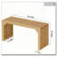 Banc en bois massif 35 po pour hall d'entrée, salon, cuisine