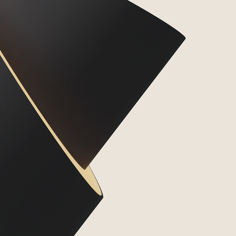 Croissant Pendant Light, Black, Carbon
