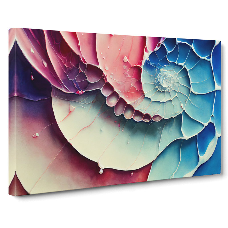 Seashell Art Vol.1 Abstract - Wrapped Canvas Print, 40cm H x 60cm W x 3cm D