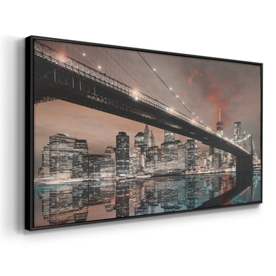 NYC Reflection- Framed Gallery Wrapped Canvas -Ready to Hang