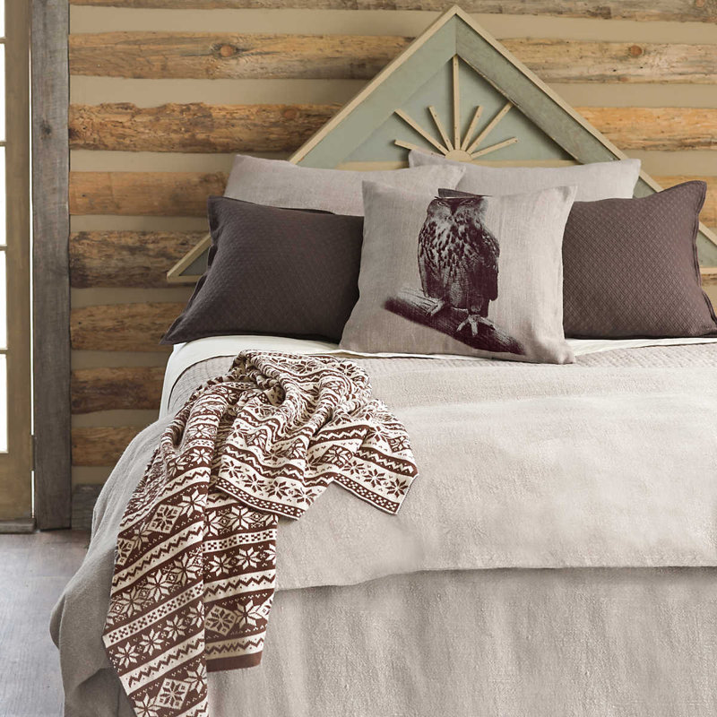 Stone Washed Linen Bed Skirt, Twin/Twin XL Duvet Cover, Natural