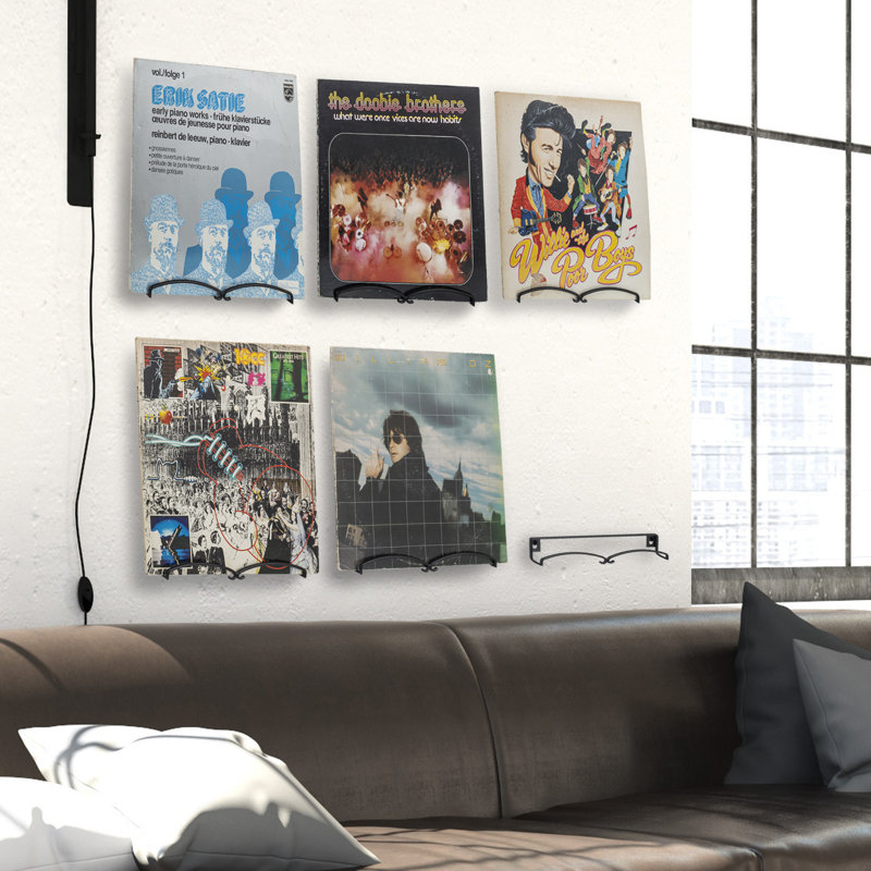 Vinyl Album Wall Mounted Media Shelves