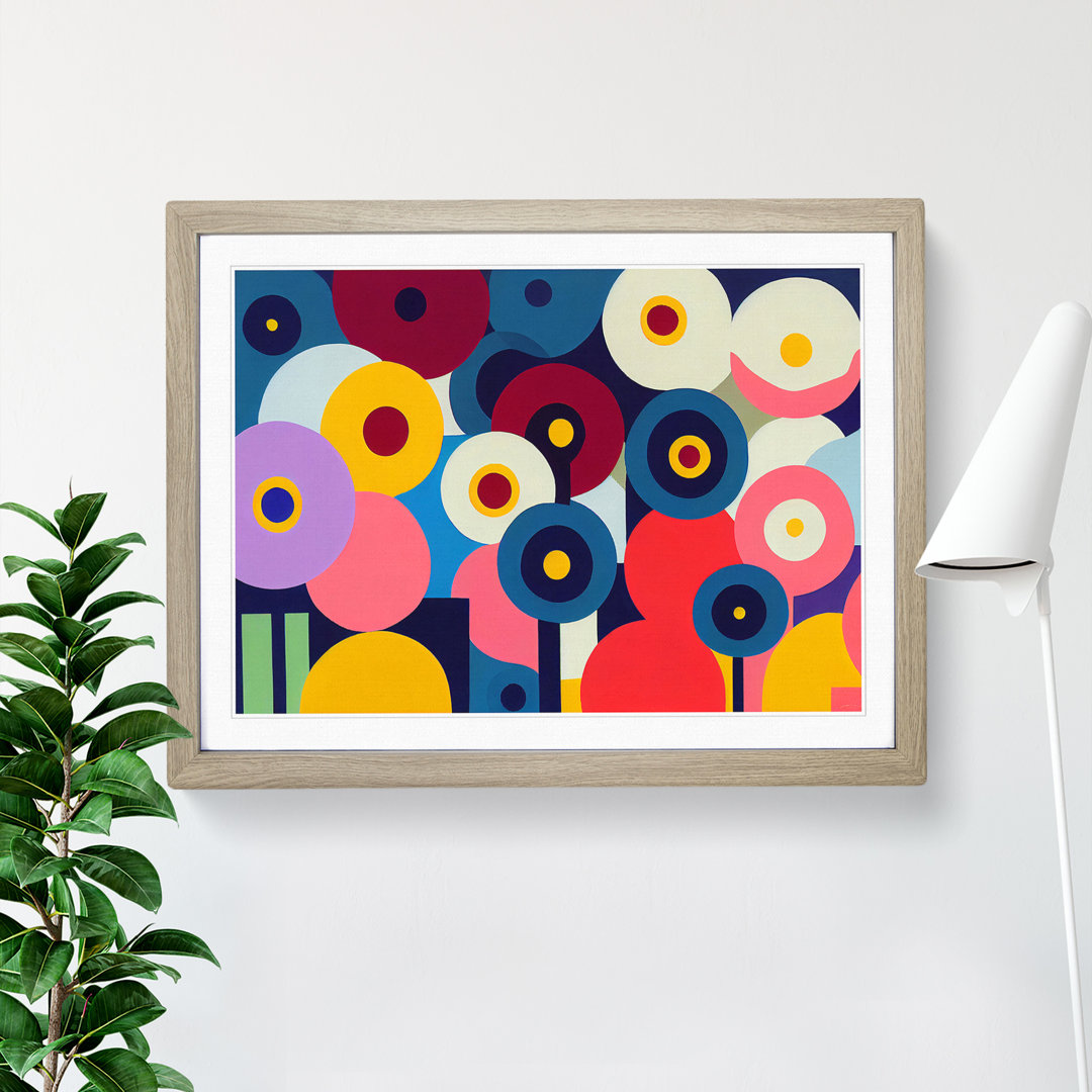 Cosmopolitan Flower Market Abstract - Framed Print
