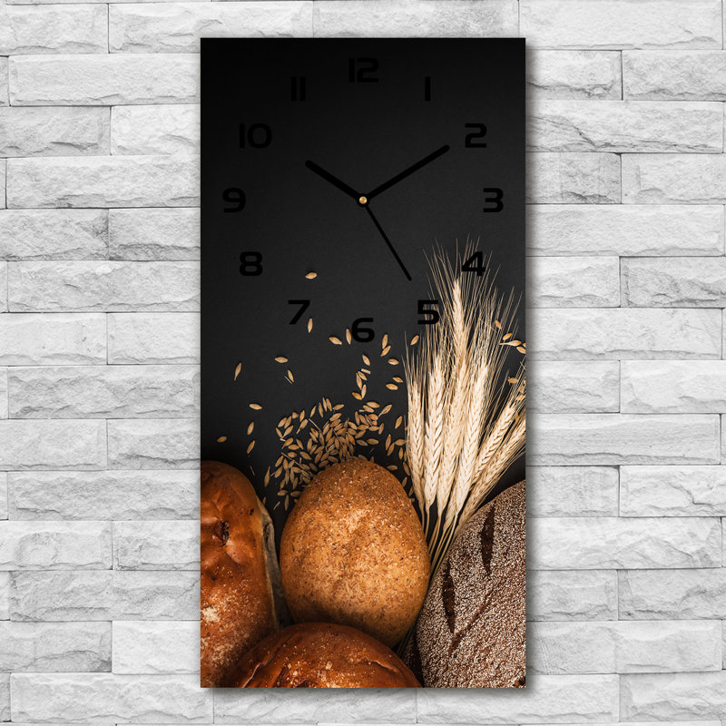 Jacquelynne Glass Wall Clock, Black