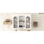 Armoire de salle de bain murale, 2 portes, peu encombrante, finition blanche, tablettes intérieures réglables, blanc, tablette pour fournitures