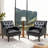 28.5" W Faux Leather Armchair-77636344