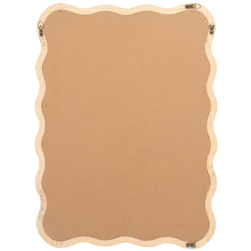 Wavy Wall Mirror, Beige